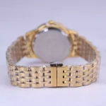 بند ساعت مچی الگانس زنانه فلزی طلایی صفحه سفید L 030/4