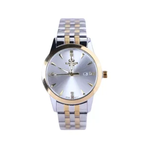 ساعت مچی عقربه ای الگانس زنانه فلزی نقره ای طلایی L 030/6