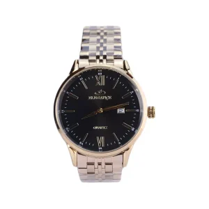 ساعت مچی الگانس مردانه فلزی طلایی صفحه مشکی G 1217/1