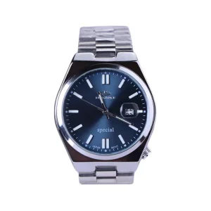 ساعت مچی الگانس مردانه فلزی نقره ای صفحه سرمه ای G 981/1