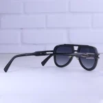 دسته عینک آفتابی خلبانی گوچی مردانه فریم مشکی GG 6807/1