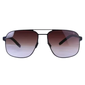 عینک آفتابی آیس برلین مردانه مشکی عدسی قهوه ای 2052/5