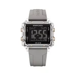 ساعت زنانه نیوی فورس بند رابر طوسی دیجیتال قاب مربع 7101/6