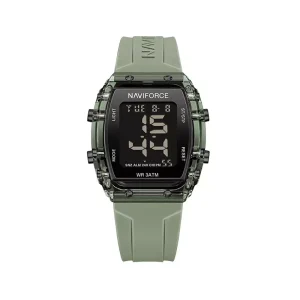 ساعت مچی زنانه نیوی فورس بند رابر سبز دیجیتالی 7102/3