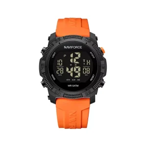 ساعت مچی نیوی فورس مردانه بند رابر نارنجی دیجیتال 7104/6