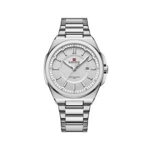 ساعت مچی عقربه ای مردانه نیوی فورس فلزی نقره ای 9212/1