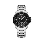 ساعت مچی مردانه نیوی فورس فلزی نقره ای صفحه مشکی 9215/8