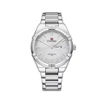 ساعت مچی نیوی فورس مردانه فلزی نقره ای صفحه سفید 9218/1