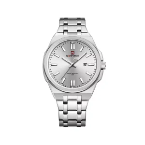 ساعت مچی نیوی فورس مردانه فلزی نقره ای صفحه سفید 9226/2