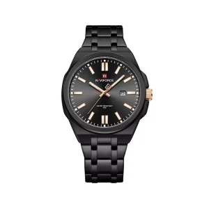 ساعت مچی عقربه ای نیوی فورس مردانه فلزی مشکی 9226/3