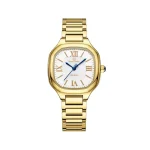 ساعت مچی نیوی فورس زنانه فلزی طلایی قاب مربع NF 5042/2