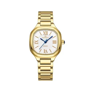 ساعت مچی نیوی فورس زنانه فلزی طلایی قاب مربع NF 5042/2