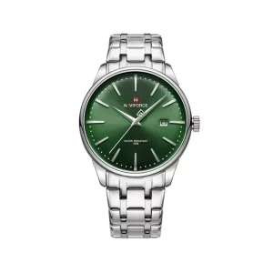 ساعت مچی مردانه نیوی فورس فلزی نقره ای صفحه سبز NF 9230/3