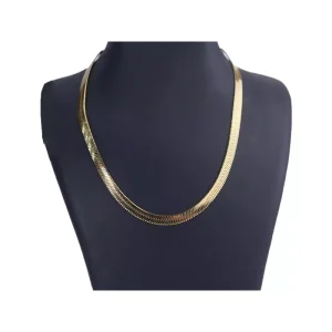 زنجیر استیل مردانه طلایی هرینگبون 2028