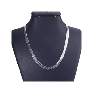 زنجیر استیل مردانه نقره ای هرینگبون 2431