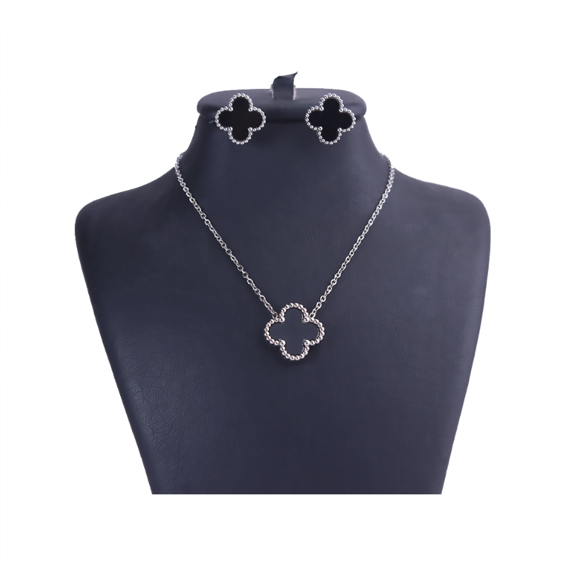 نیم ست استیل نقره ای ونکلیف نیم ست استیل نقره ای ونکلیف