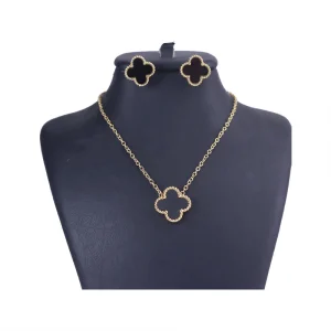 نیم ست زنانه استیل طلایی ونکلیف