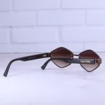 دسته عینک آفتابی فشن تام فورد چندضلعی قهوه ای A 3092/2