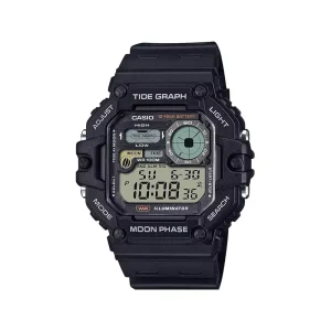 ساعت کاسیو مردانه بند رابر مشکی دیجیتال WS-1700H-1AVDF