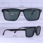 ابعاد عینک آفتابی گوچی فریم مشکی عدسی سبز پلاریزه P 3332/2