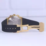 نمای باز ساعت مچی هابلوت مردانه قاب طلایی صفحه اسکلتون کرنوگراف G 888/120