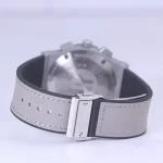 نمای بسته ساعت مچی هابلوت مردانه بند جیر صفحه آبی کرنوگراف G 888/172