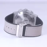 نمای بسته ساعت مچی هابلوت مردانه صفحه اسکلتون آبی کرنوگراف G 888/173