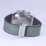 نمای بسته ساعت مچی هابلوت مردانه بند جیر سبز کرنوگراف G 888/176