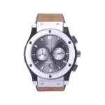 ساعت مچی هابلوت مردانه بند جیر صفحه دودی کرنوگراف G 888/181