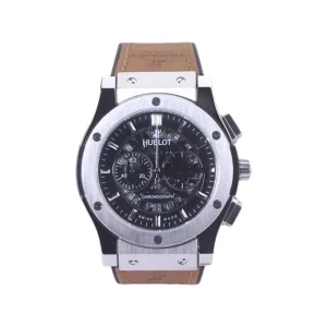 ساعت مچی هابلوت مردانه صفحه اسکلتون مشکی کرنوگراف G 888/186