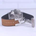 نمای باز ساعت مچی هابلوت مردانه صفحه اسکلتون مشکی کرنوگراف G 888/186