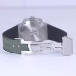 نمای باز ساعت مچی هابلوت زنانه بند جیر سبز کرنوگراف L 888/183