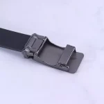 کمربند ریلی چرم طبیعی مردانه مشکی MANT BLDNC