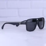عدسی عینک آفتابی مردانه پرادا فریم مربع مشکی پلاریزه P 3323/1