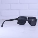 دسته عینک آفتابی مردانه پرادا فریم مربع مشکی پلاریزه P 3323/1
