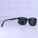 دسته عینک آفتابی ری بن فریم مشکی عدسی سبز پلاریزه P 3337/2