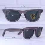 ابعاد عینک آفتابی ری بن ویفرر دودی RB 2140 F /4