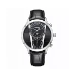 ساعت عقربه ای ویمبرلی مردانه چرم صفحه مشکی WB-CL430G-B