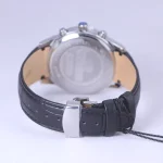 نمای بسته ساعت مچی ویمبرلی مردانه بند چرم مشکی صفحه سفید WB-SL322G-B