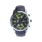 ساعت مچی ویمبرلی مردانه بند چرم مشکی صفحه سبز WB-SL322G-J