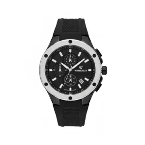 ساعت مچی ویمبرلی مردانه بند رابر قاب نقره ای کرنوگراف WB-SR332G-V