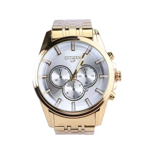 ساعت عقربه ای سیتیزن مردانه فلزی طلایی صفحه سفید G 124/3