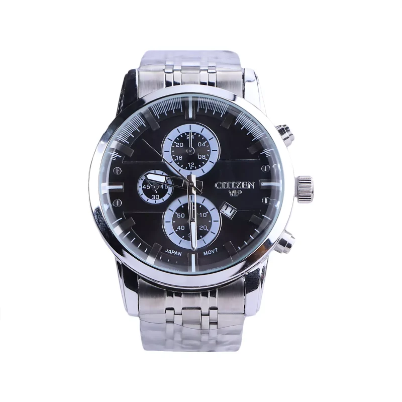 ساعت مچی سیتیزن مردانه فلزی نقره ای صفحه مشکی G 2363/33