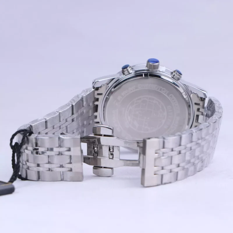 قفل ساعت مچی سیتیزن مردانه فلزی نقره ای صفحه مشکی G 2363/33