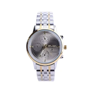 ساعت مچی سیتیزن زنانه فلزی نقره ای طلایی صفحه بژ L 124/10