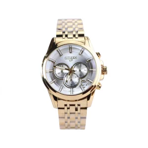 ساعت مچی سیتیزن زنانه فلزی طلایی صفحه سفید L 124/4