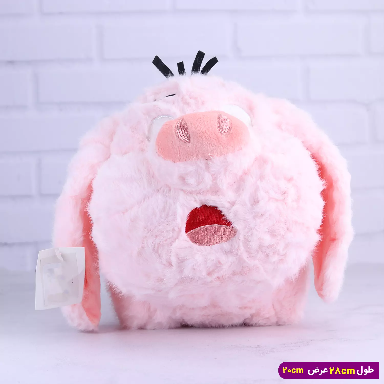 عروسک خوک صورتی پشمالو 4525 بزرگ عروسک خوک صورتی پشمالو 4525 بزرگ