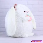عروسک خرگوش سفید تپل بزرگ بالشی 6602/41 هلودار