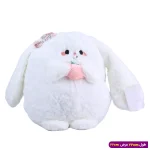 عروسک خرگوش سفید تپل متوسط کد 6602/39
