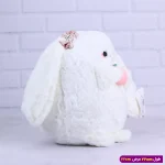 عروسک خرگوش سفید تپل متوسط کد 6602/39